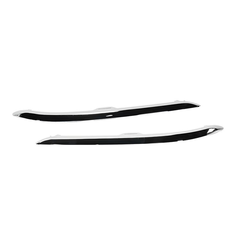 2X Chrome Front Driver ＆ Passenger Side Bumper Trims For Honda Pilot 2019-2022 gallery