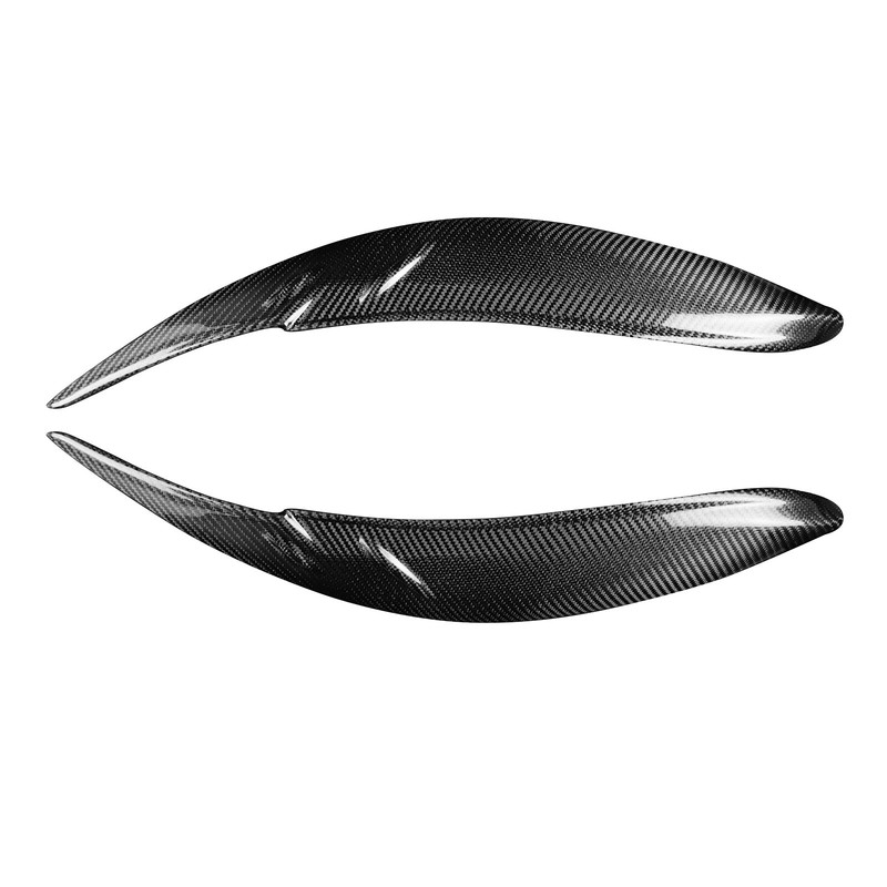 2X For Toyota Sienna Carbon Fiber Headlight Eyebrow Eyelid Cover Trim 2011-2020 gallery
