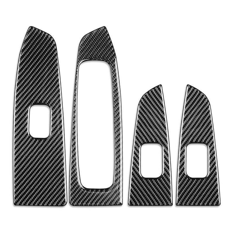 Window Lift Switch Panel Cover For Kia Forte Cerato K3 19-23 Carbon Fiber black gallery