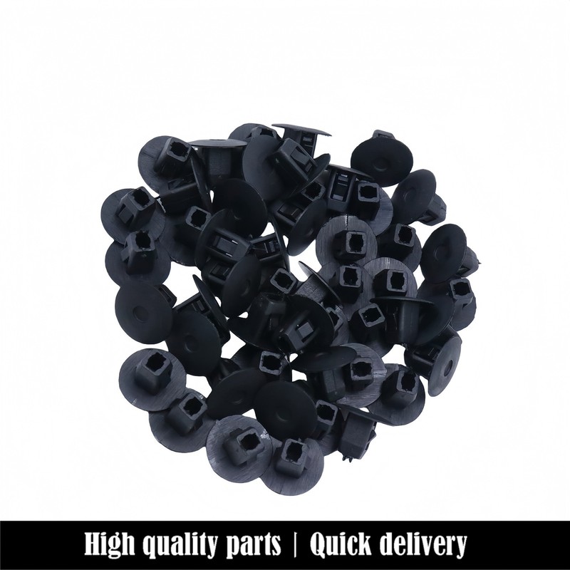 50PCS Fender Apron Grommet Nut Clips Black 90682-SEA-003 963572D For Honda Acura