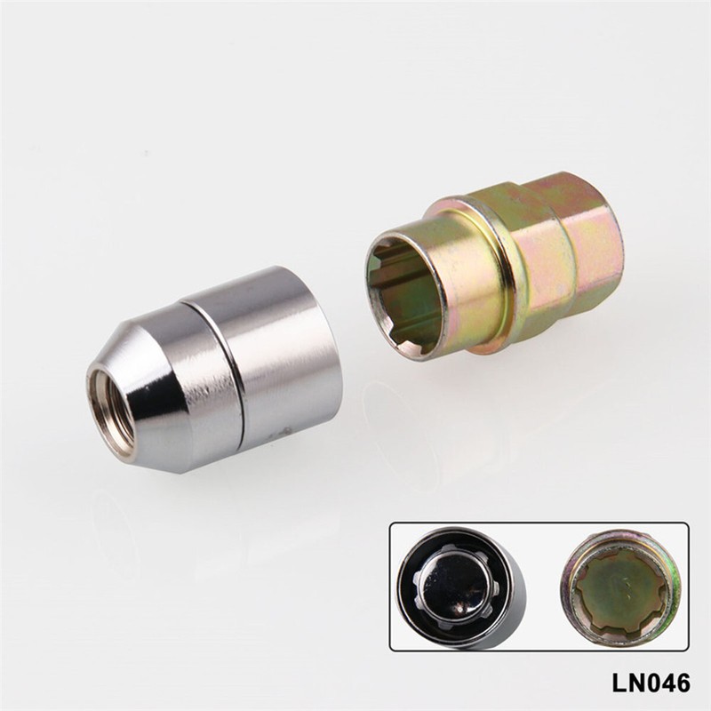Car Anti Theft Security Locking Wheel Nut M12x1.5 Alloy Steel With Key Accessory gallery