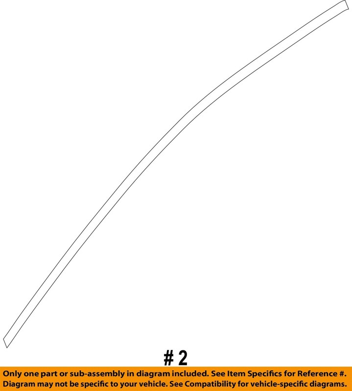 SUBARU OEM 19-24 Forester Front Door Exterior Trim-Upper Molding 61186SJ020 gallery