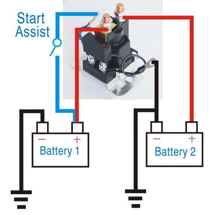 Car Dual Battery Isolator Relay Start On/Off Auto Power Switch 500A AMP 4 Pins gallery