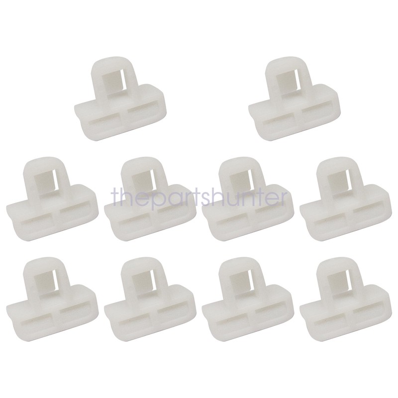 White Fits For 2016-2022 Chevrolet Malibu Bumper Molding Clips 10pc 11547341 gallery