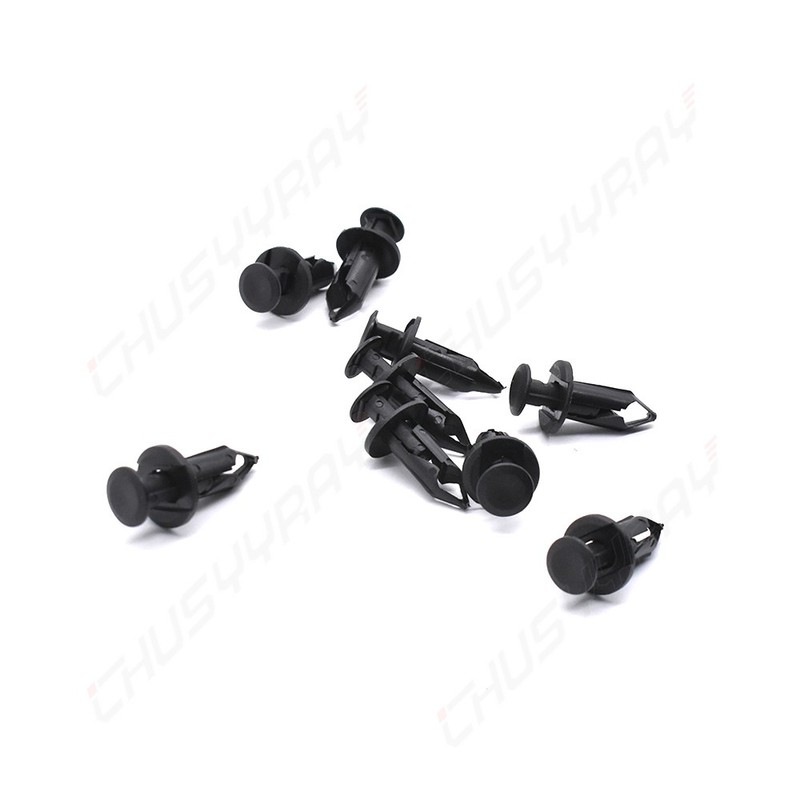 120 Pcs Bumper Clips 10mm Hood Fender Push Rivets Retainer Fasteners for Honda gallery