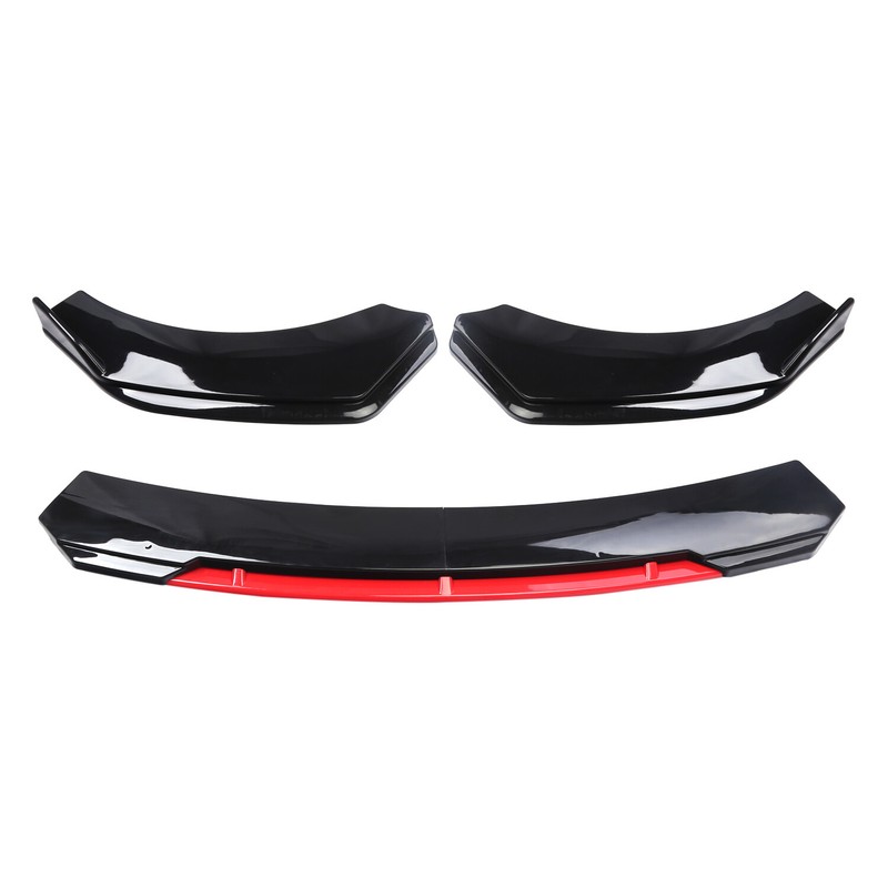 For Mini Cooper Front Bumper Lip Splitter Spoiler Body Kit Black+Red gallery