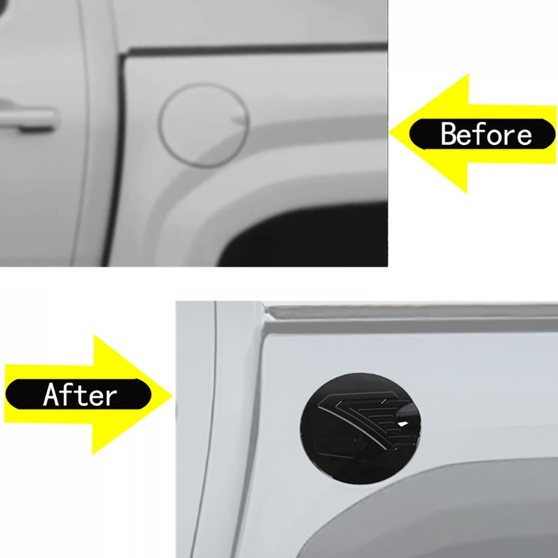 Glossy Black Oil Fuel Filler Cap Gas Tank Lid Trim For Toyota Tacoma 2024-2025 gallery