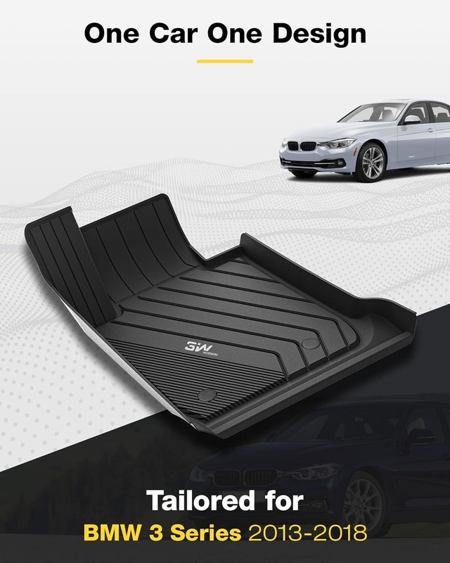 3W Floor Mats Protector For BMW 3 Series F30/F31 2013-2018 320i 328i 335i TPE gallery