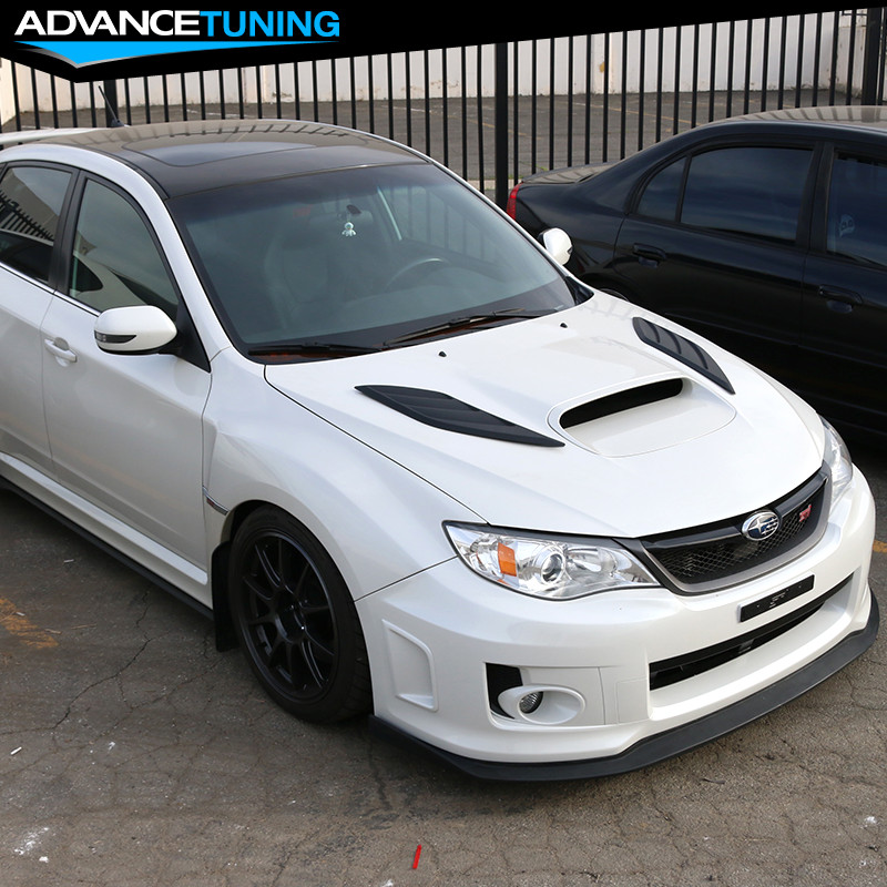 Universal IKON Style Air Flow Hood Vent Scoop Unpainted Black ABS 2 Pieces gallery