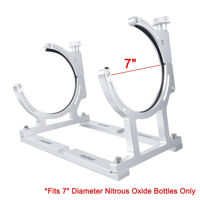 Billet Aluminum 7" Nitrous Oxide Nos Single Bottle Holder Bracket Mounting Kit gallery