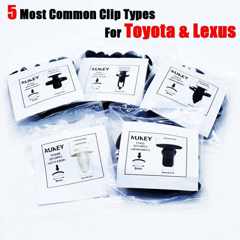 100x Car Body Trim Moulding Clips Undertray Splash Shield Rivet For Toyota Lexus gallery