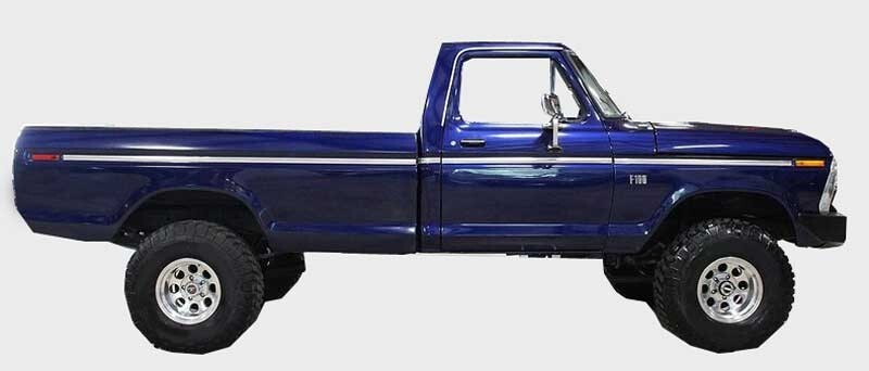 1 1/4" Classic Vintage Style Chrome Truck Body Side Molding Trim 32 Ft gallery