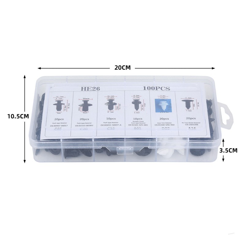 For RAM Dodge Fixing Fastener Kit Bumper Fender Liner Push Retainer Clips 100X gallery
