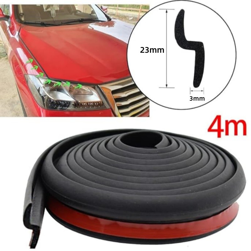 13Ft Z-shape Car Door Window Rubber Seal Strip Pad Weatherstrip Seal Hollow 4M gallery
