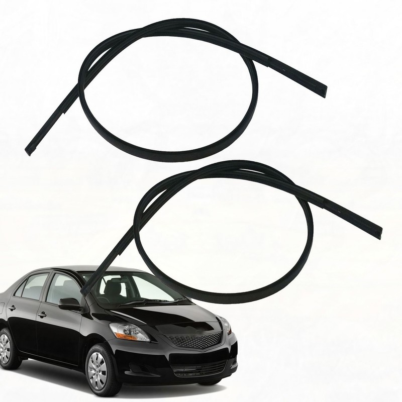 New 2Pcs Roof Drip Molding Trim For 2007-2011 Toyota Yaris Hatchback 75551-52130