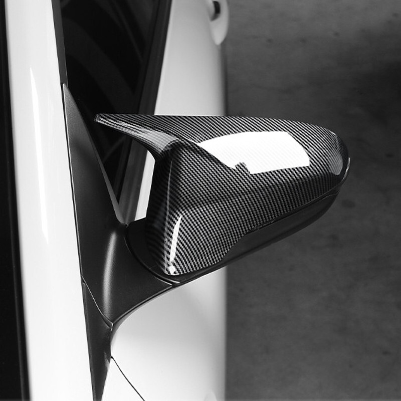 Carbon Fiber ABS Door Rearview Mirror Cover Trim Caps For Hyundai Veloster N gallery