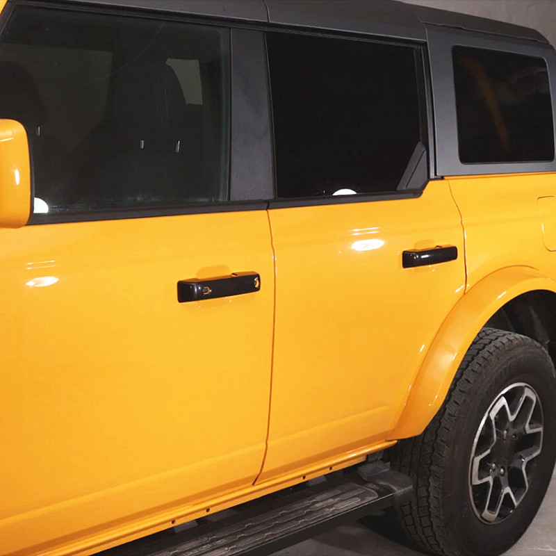 Glossy Black Exterior Door Handle Cover Trim Set 5PCS For Ford Bronco 2021-2026 gallery