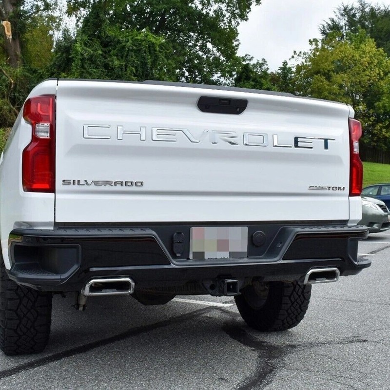 Tailgate Letter Insert For Silverado 1500 2500HD 3500HD Raised Emblem 2019-2026 gallery