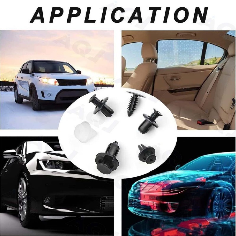 For Chevy GM 100 x Box Set Bumper Fender Liner Push Type Retainer Clips 6 sizes gallery