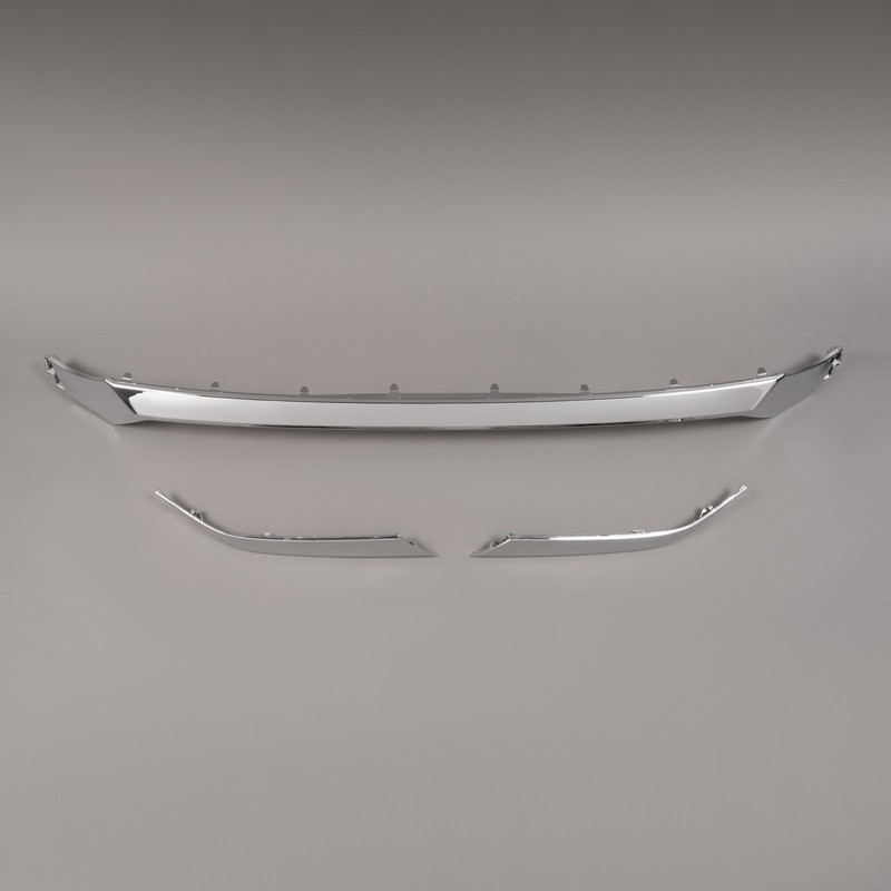 Front Grille Molding & Headlight Moldings Chrome Fits 2019-2020 Santa Fe Sport gallery