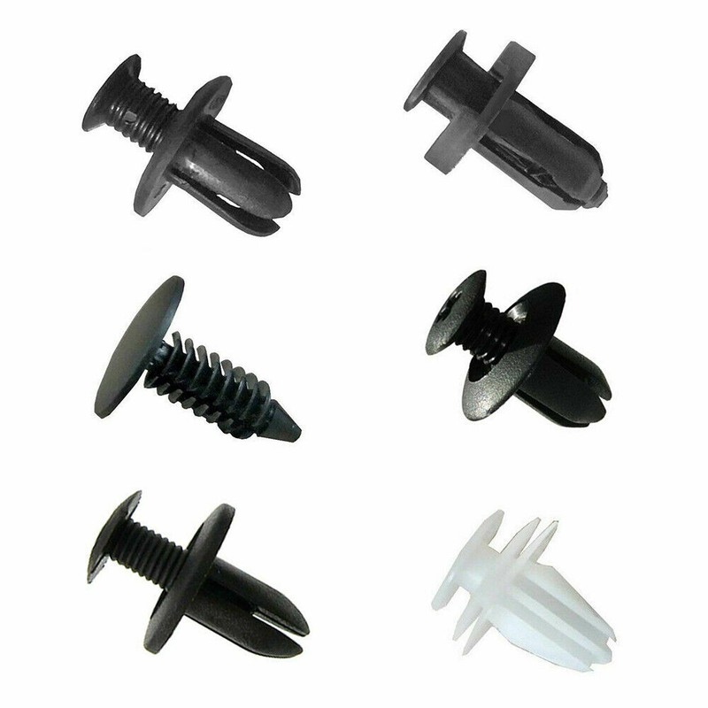 For Subaru 100Pcs Bumper Hood Clips Retainer Rivet Fastener Fender Push Pin US gallery