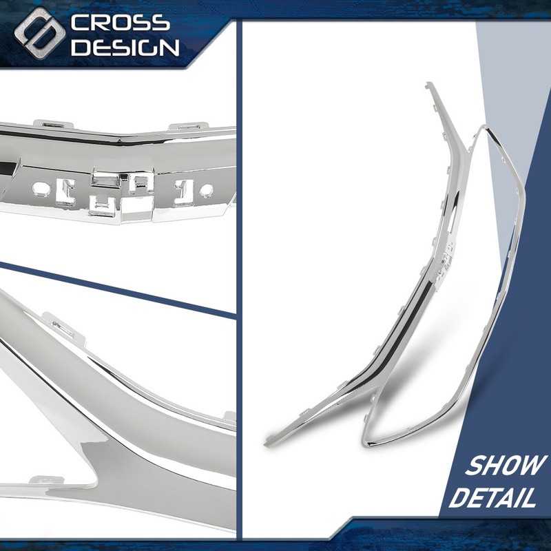 Fit For 19-22 Chevrolet Malibu Chrome Front Grille Trim Middle Frame 84473374 gallery