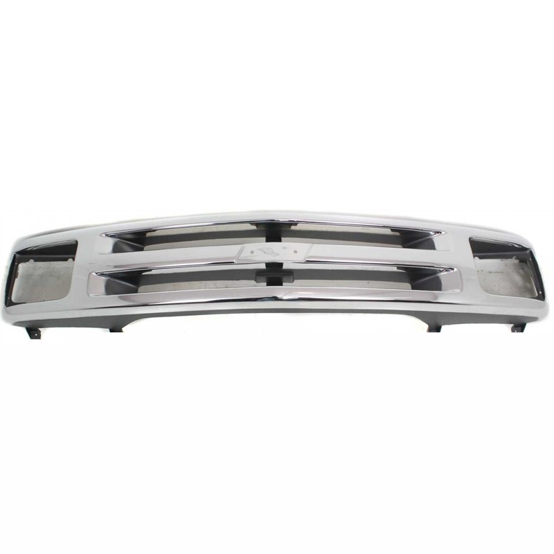 Grille Shell For 94-97 Chevrolet S10 95-97 Blazer Silver Plastic