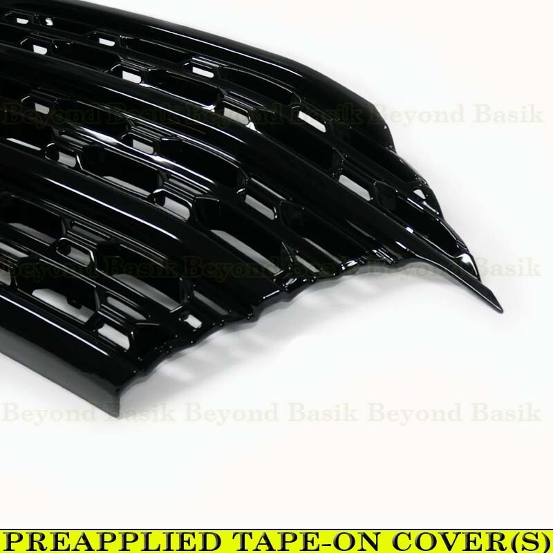 2020-2024 Ford Explorer XLT & BASE MODELS GLOSS BLACK Grille Grill COVER OVERLAY gallery