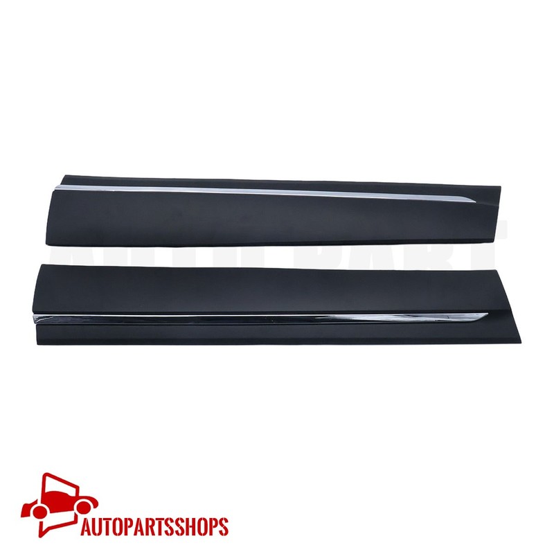 Front Lower Door Molding Trim W/Chrome Molding Fits 2019-2022 Honda Pilot LH RH