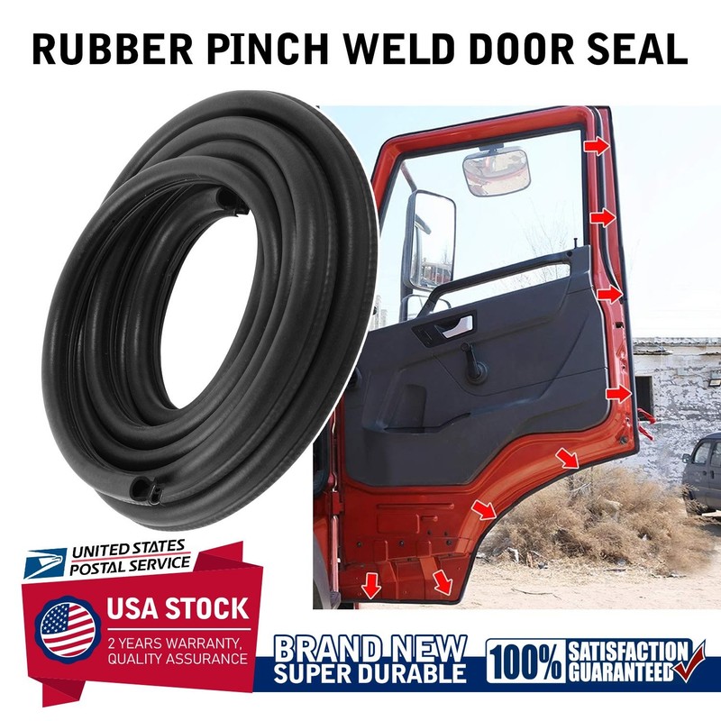 20Ft U Shape EPDM Rubber Seal Strip with Side Bulb Edge Trim Protectors Strip