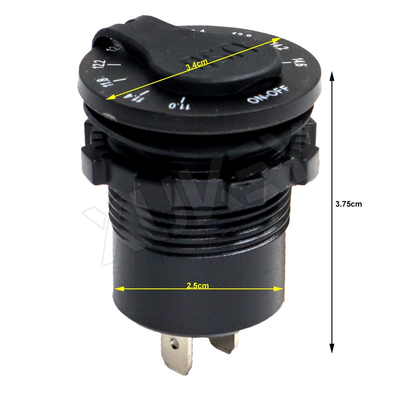 12v QC3.0 Dual USB Car Fast Charger Socket Power Outlet LED Voltmeter Waterproof gallery