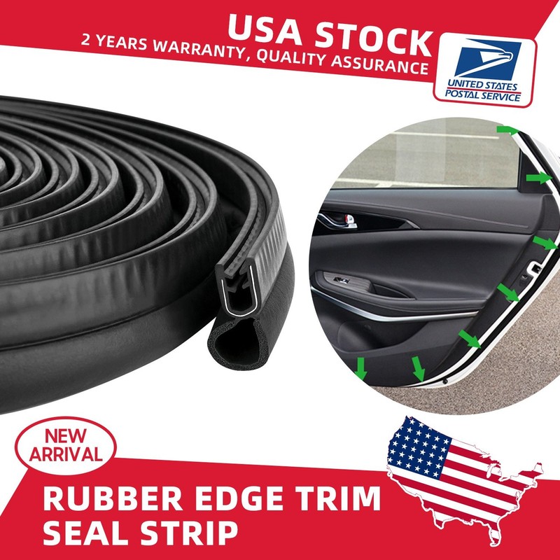13 Feet Car Auto Rubber Seal Trim Molding Door Edge Lock Protector Strip U shape