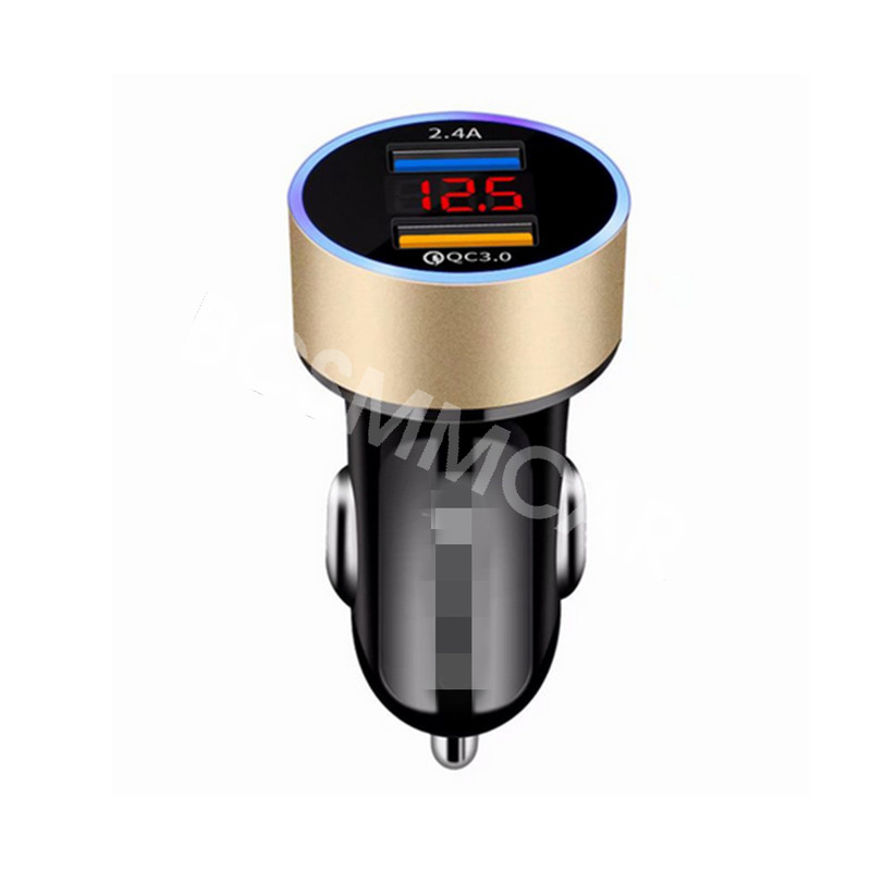 12V-24V Fast Car Mobile Phone Charger USB Cigarette Lighter Socket Power Adapter