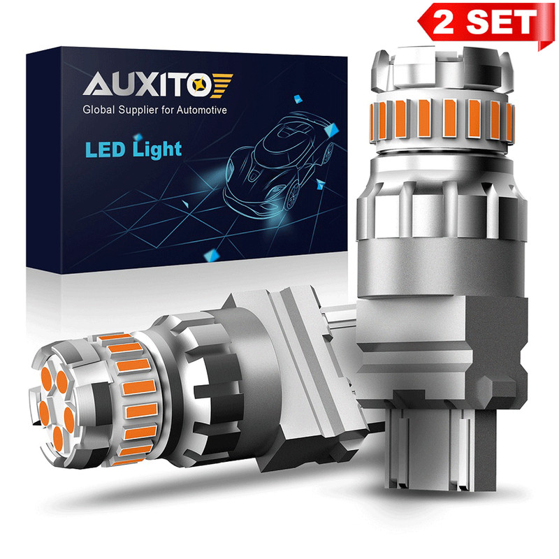 AUXITO 3157 3156 4157 4057 LED Amber Turn Signal DRL Side Marker Light Bulbs 12v
