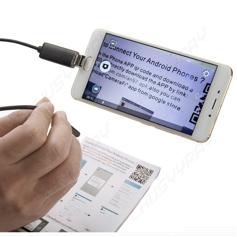 1M 7mm Car Endoscope HD2IN1 USB Camera 6Led Android Endoskop Inspection Camera
