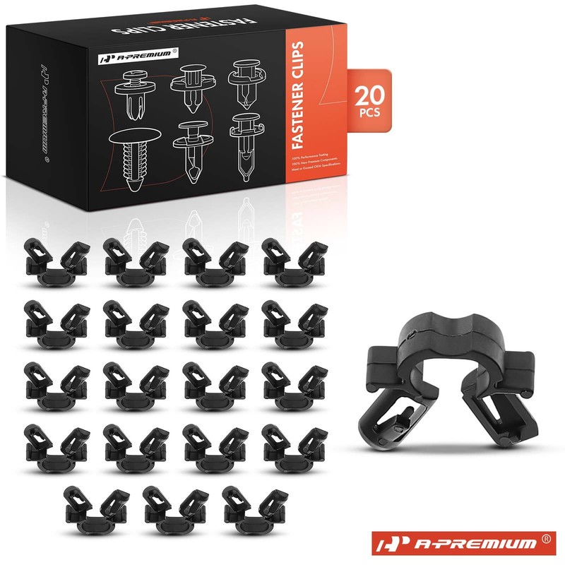 A-Premium 20Pcs 6mm Nylon Hood Release Cable Fasteners Clip for Mazda 3 6 CX-5