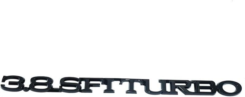 For 1984-1987 Regal 3.8 SFI Turbo Hood or Trunk Emblem 25519633 (Gloss Black)