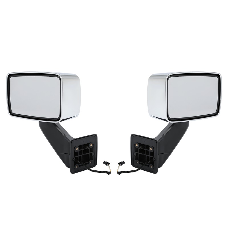 Silver Pair LH+RH Front Door Power Mirror For Hummer H3 2006-2010 #20836085 DOT gallery