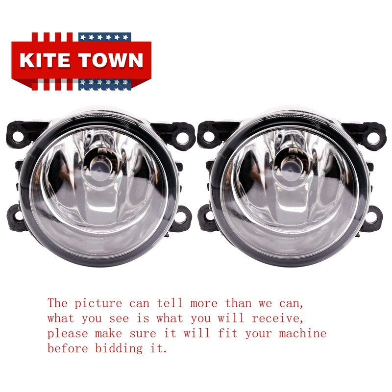 2x Drive Side Fog Light Lamp + H11 Bulbs 55w Right & Left Side Car Accessories