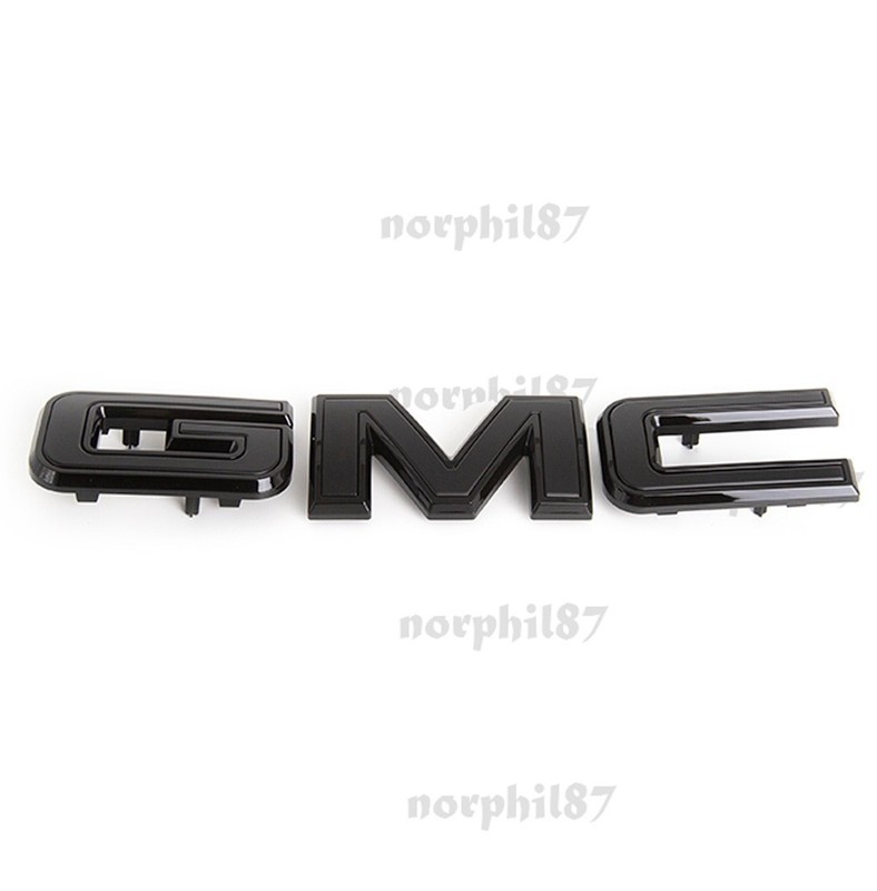 OEM GMC Grille Emblem for 2019-2025 Sierra Yukon 2023-25 Canyon Gloss Black
