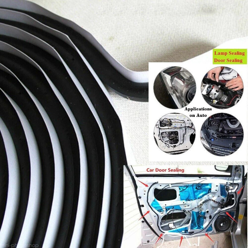 Headlamp Glue Black Butyl Rubber Glue Headlight Sealant Waterproof durable gallery