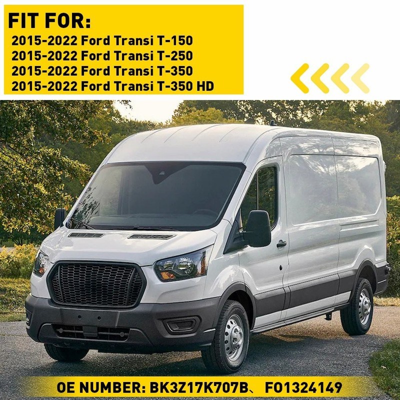 Left Mirror Glass w/Backing Plate LH 1-10X for Ford Transit T150 T250 T350 15-20 gallery