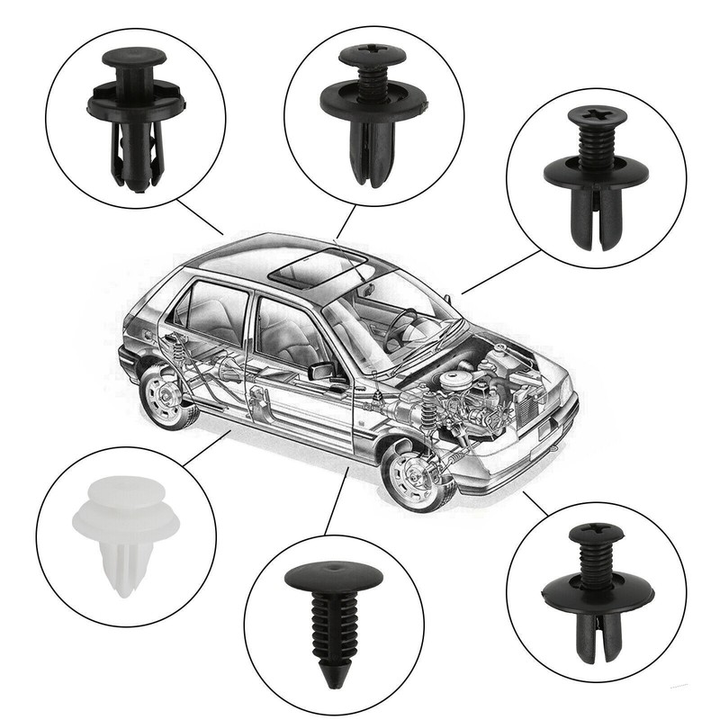 Parts Car Body Plastic Fender Bumper Tool Trim Retainer Fastener Clips Push US gallery