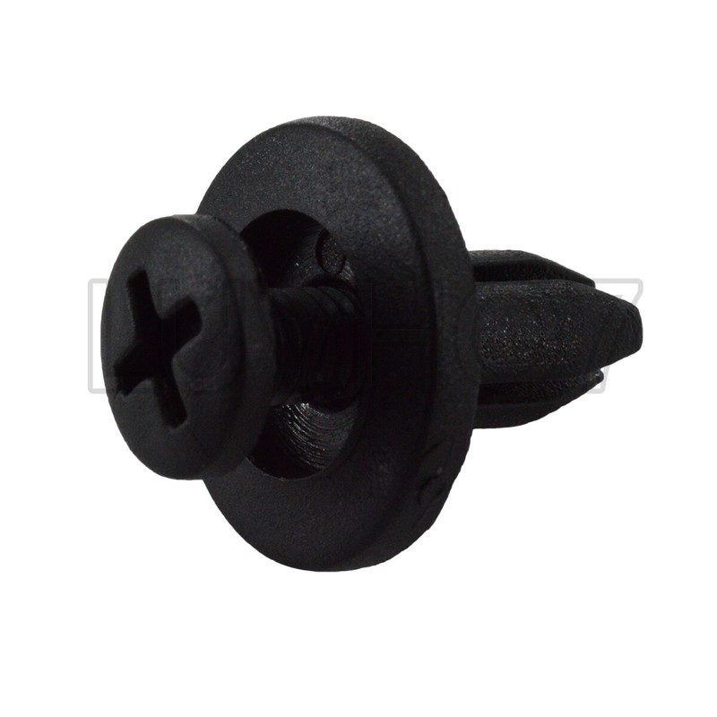 100 pcs Black Auto Car Door Fender 6mm Hole Push Plastic Rivets Retainer Clips gallery