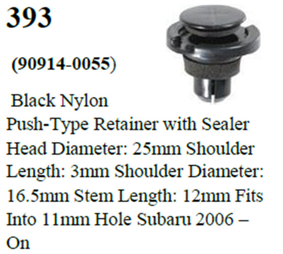50 Pcs Rocker Push-Type Retainer with Sealer Compatible with Subaru 90914-0055