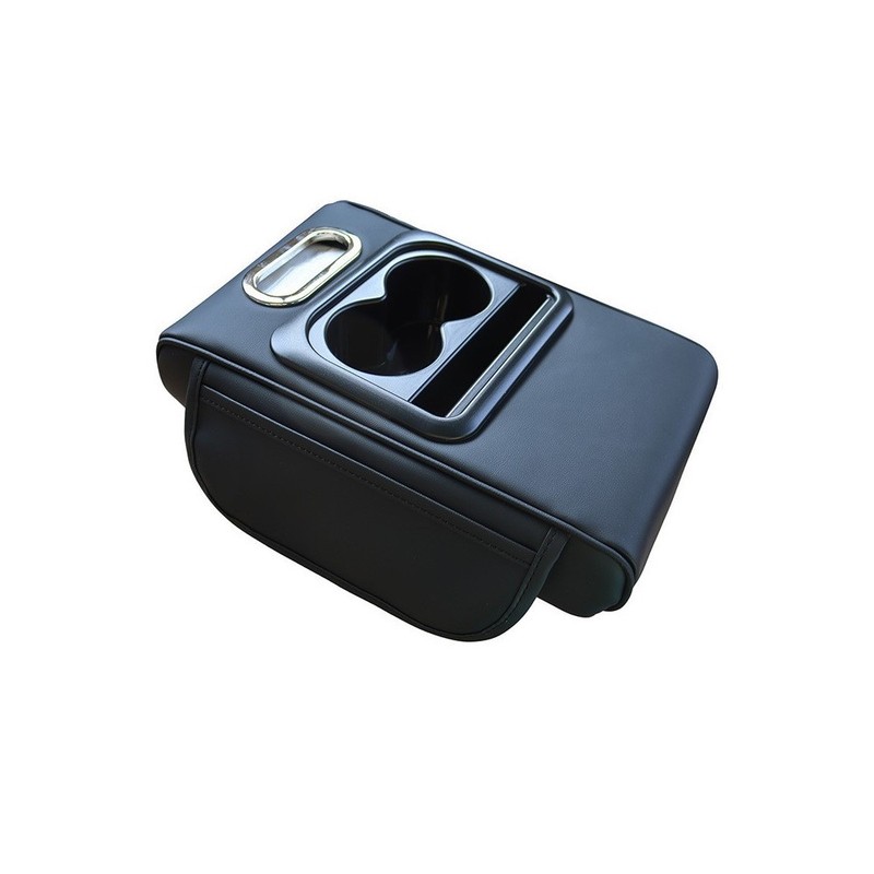 Car Armrest Cushion Center Console Cover with Cup Holder&Tissue Box&Phone Holder