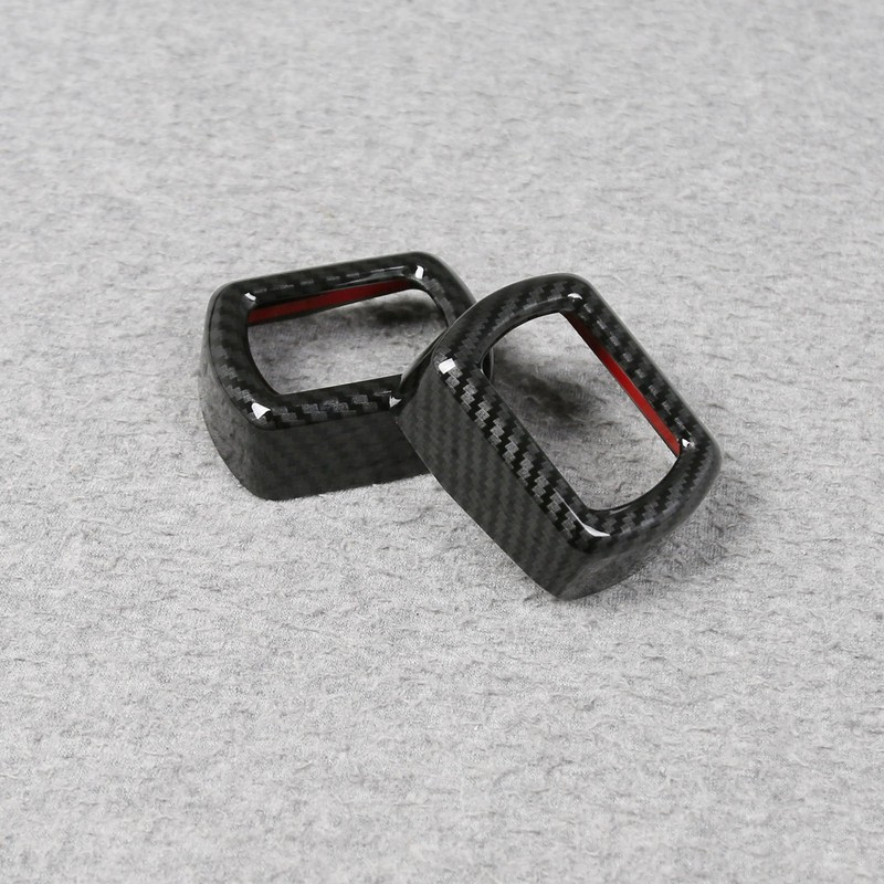 For Toyota RAV4 2026 Center Console Dashboard Button Trim Carbon Fiber Black ABS gallery