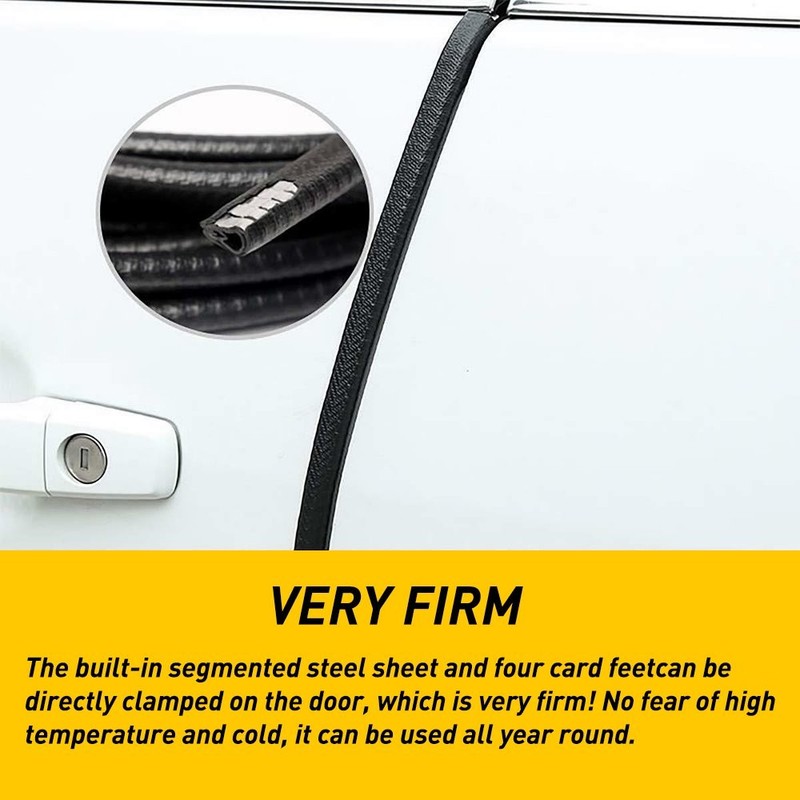 16 Feet Car Auto Rubber Seal Trim Molding Edge Door Lock Protector Weather Strip gallery