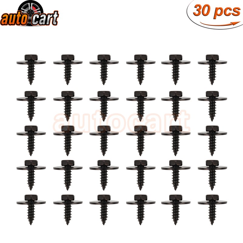 30X For BMW 07147129160 Hex Head Screw Bumper Fender Liner Splash Shield Trim