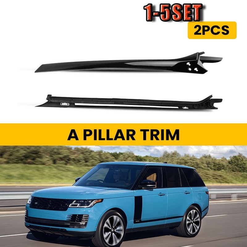 For 2014-2022 Land Rover Range Rover Sport Black Window Pillar Posts Trim2-10x